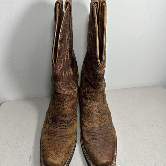 Ariat Mens Legend Performance Brogue Saddle Vamp Cowboy Western Boot 9 EE 35732 - Picture 2 of 6